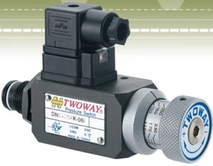 TWOWAY HYDRAULIC PRESSURE SWITCH RELAY VALVE DNC-040/070/150/250/360K-06i/22B - Picture 1 of 5