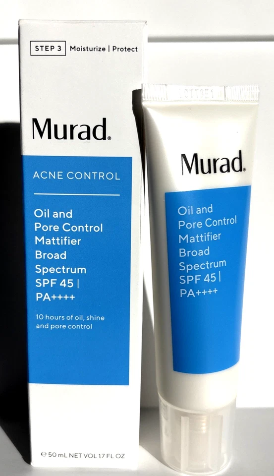 MURAD Acne Control Oil Pore Mattifier Broad Spectrum SPF 45 1.7 oz NEW IN BOX - Image 1 of 4
