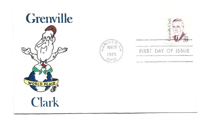 1867 39c Grenville Clark, Animated by Ellis FDC - Image 1 of 1