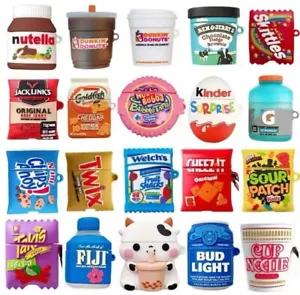 For Apple AirPods Case Snacks Silicone Protector Shockproof Full Cover Food Case - Picture 1 of 42