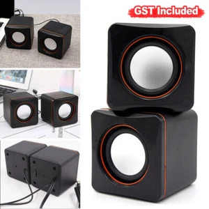 USB Power Wired Computer Speaker Stereo 3.5mm Jack For Desktop PC Laptop AU - Picture 1 of 8
