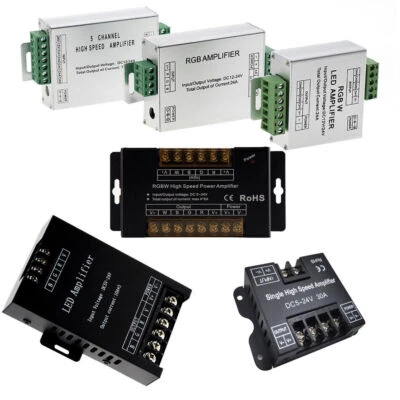RGBW  RGB LED Amplifier 24A 32A for Led Strip Power Repeater light controller - Image 1 of 4