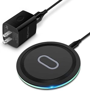 Chargeur Chargeur Rapide Sans Fil 15W - Compatible Galaxy S25/S24/S23 & Pixel 9/8/7 - Photo 1 sur 24
