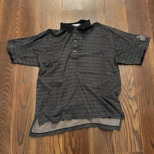 Byron Nelson Polo Shirt Ringer Mens XL Geometric Print Lone Star Classic Dallas - Picture 1 of 11