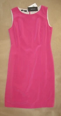 NWT LAFAYETTE 148 Rose Pink Sueded Silk Sheath Dress  6 Foto 1 de 3