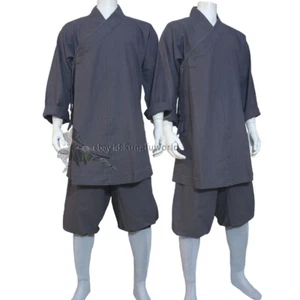 Tuta estiva Shaolin Arhat monaco buddista kung fu abito arti marziali uniforme - Foto 1 di 15