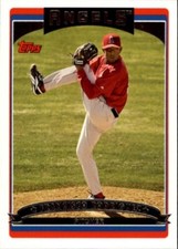 2006 Topps Los Angeles Angels Baseball Card #582 Francisco Rodriguez