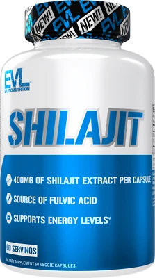 Evlution Nutrition Shilajit - 能源支持 - 富尔维克酸 - 60 份 — 第 1/4 张图片