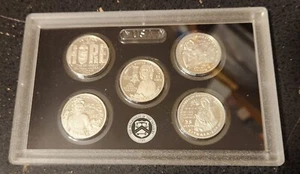 2024-99.9% Silver Proof American Women Complete 5 Quarter Set In Case No Box/COA - Picture 1 of 1
