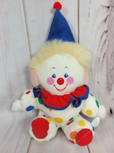 Bantam Vintage White Plush Clown Wind Up Musical Toy Polka Dot Lullaby Song - Picture 1 of 3