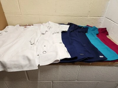 Used Scrubs For Women Greys Anatomy Scrubs/Dickies Scrub Tops Lot of 8 Size Sm  - Image 1 of 4