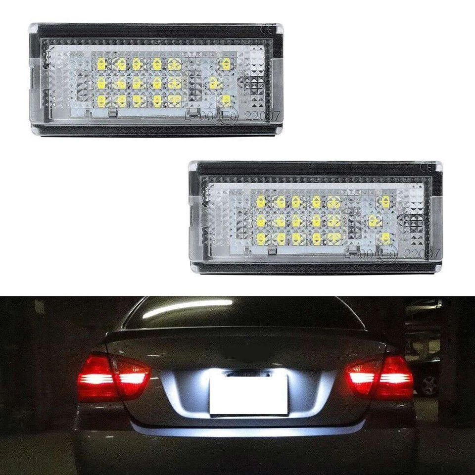 Paar SMD Kennzeichenbeleuchtung LED BMW 3er E46 Limo Touring Compact 7104