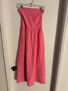 Women NWT "Xirena" rose pink strapeless tube top Finnian dress. Size Med - Picture 1 of 2