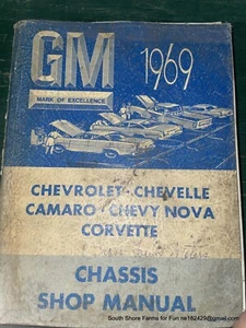 69 CHEVY CORVETTE CAMARO CHEVELLE ETC MANUAL DE SERVICIO DE TIENDA - Imagen 1 de 9