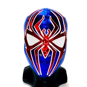 Spider Wrestling Lucha Libre Cosplay Costume Mask Luchador Mascara Blue and Red - Picture 1 of 5
