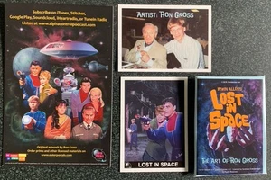 Lost in Space PROMO CARDS Set of 3 PLUS Wax Wrapper The Art of Ron Gross - Picture 1 of 6
