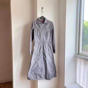 Vintage Y2K 90s Cargo Maxi Dress Techwear Subversive Utility Gorpcore 6 8 - Picture 1 of 21