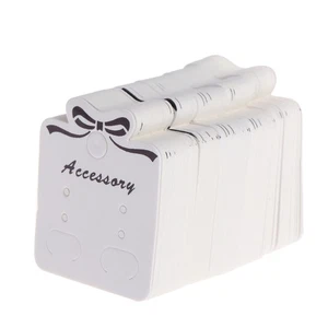 100x Earring Cards Jewellery Display Card DIY Packing Cards for Earring Studs - Picture 1 of 8