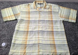 City Impact Hemd Herren L gelb Karomuster Knopfleiste Kurzarm - Bild 1 von 5