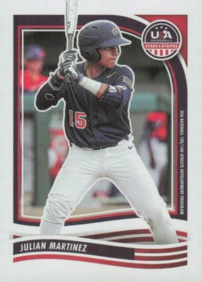 2024 Panini Stars & Stripes USA Baseball #105 Julian Martinez - Image 1 of 2