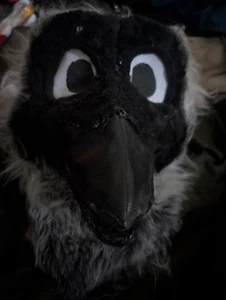 Black Bird Fursuit Head - Picture 1 of 3