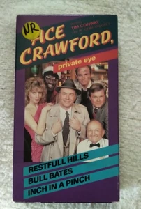 Ace Crawford: Private Eye -VHS-3 Episodes-Tim Conway, Billy Barty, Joe Regalbuto - Picture 1 of 3