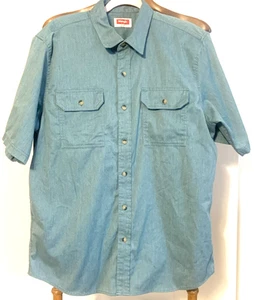 Wrangler Herren Comfort Flex Large Grün Kurzarm Arbeitskleidung - Bild 1 von 4
