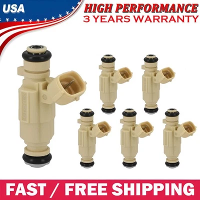 Set of 6 Fuel Injectors For Hyundai 2002-2007 Elantra 2003-2008 Tiburon 2.0L L4 — 第 1/4 张图片