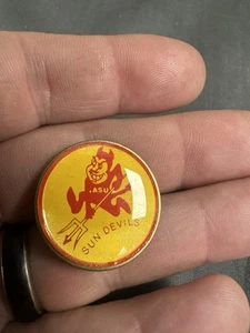 1980’s Arizona State University (ASU) Sun Devils logo lapel pin - Picture 1 of 3