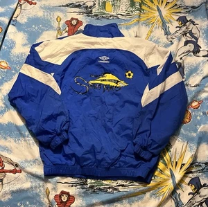VTG UMBRO Rhode Island Rays United Windbreaker Jacket USL XL 90s Soccer TEAM EUC - Picture 1 of 8