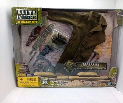 Conjunto de armas militares Elite Force WWII US 82º equipamento aéreo escala 12" 1/6 - Imagem 1 de 4