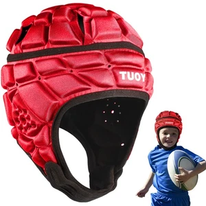 Rugby Helm - weich gepolsterte Kopfbedeckung 7v7 Flagge Football Kopfschutz Soccer Head P... - Bild 1 von 6