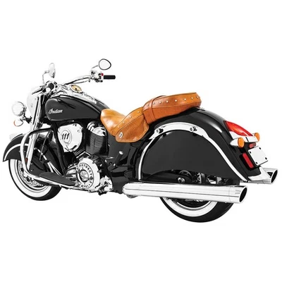 Liberty Slip-Ons 4" Chrome with Chrome Tip for Indian IN00028 - Image 1 of 4