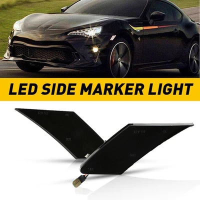 2x Luces LED de señalización de giro lateral ahumadas para BRZ Subaru Scion FR-S Toyota 86 Foto 1 de 4