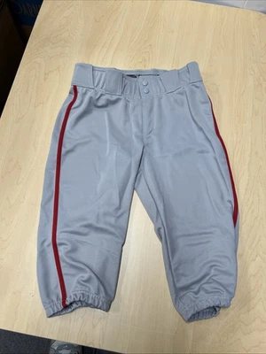 Pantalones de béisbol ADIDAS juveniles YICN PRO PIP grises con rayas rojas talla L Foto 1 de 4