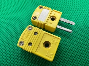 2pcs Omega Miniature K Type Flat Probe CH+ AL-Thermocouple CH AL Male + Female - Bild 1 von 4