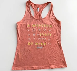 HOKA Run Rabbit Western States 100 Mile Marathon Race Tank Peach Top Women Small - Picture 1 of 9