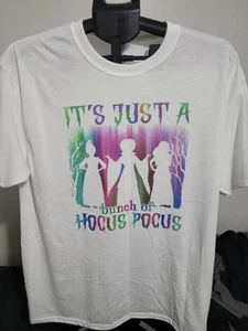 Jerzees Hocus Pocus Sanderson Schwestern Damen weißes T-Shirt Gr. Large - Bild 1 von 4