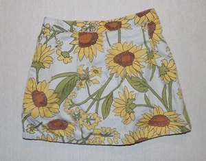 Gymboree vintage sunflower fields blue yellow green corduroy skirt size 5 2004 - Picture 1 of 1