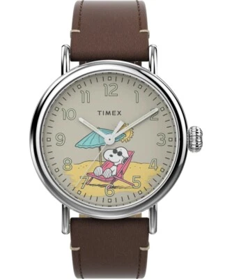 New Timex Standard x Peanuts Featuring Snoopy at the Beach TW2V61200 Watch - Image 1 of 3