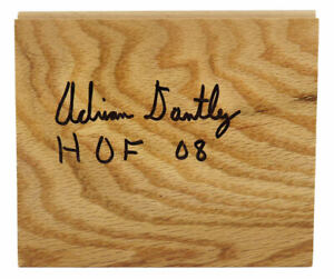 Adrian Dantley (JAZZ) Signed 5x6 Floor Piece w/HOF'08 - (SCHWARTZ SPORTS COA)