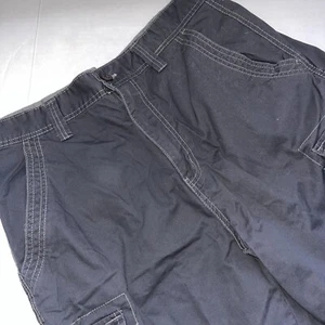 Nat by Nat Nast Cargo Shorts 100% Cotton Dark Gray 7 Pockets Size 34 - Picture 1 of 7