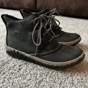Stivali Sorel donna 6 out N circa più stivaletti anatra pelle nera - Foto 1 di 6