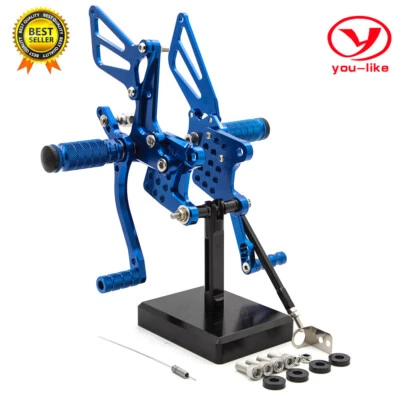 Fit SUZUKI GP SV650/SV650S 1998-2014 Rearset Footpeg Mount Blue 2013 2012 2011 - Imagem 1 de 4