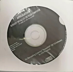 N.I.B. Dell Application CD 0C831D C830D 0JW351 PowerDVD DX 7 Software - Picture 1 of 3