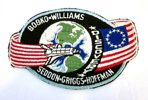 Crew Patch Discovery 6 1/2" Bobko Williams Seddon Griggs Hoffman NASA - Bild 1 von 2