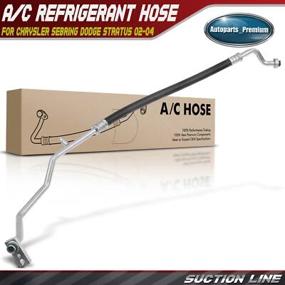 1x A/C Suction Line for Chrysler Sebring Dodge Stratus 2002-2004 V6 2.7L V6 3.0L - Image 1 of 4