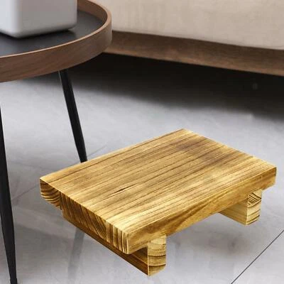 Wood Step Stool,Wooden Bedside Step Stool Adults for Kitchen,Bathroom,Bedroom - Image 1 of 4