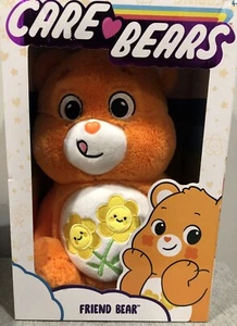 Care Bears Friend Bear Plush Orange Stuffed 2021 - 14" - New In Original Box - Picture 1 of 10