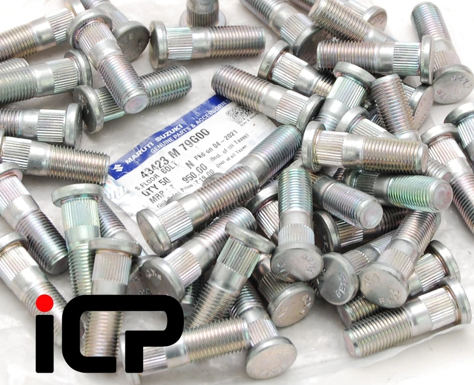 4x Genuine Wheel Studs Fits: Suzuki Jimny Viara SX4 Wagon R Alto - Image 1 of 1